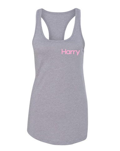Harry Styles - Harry Logo in Corner Racerback Tank Top
