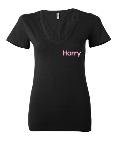 Harry Styles - Harry Logo in Corner Women's V-Neck T-Shirt