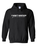 Jonas Brothers "I Won't Hesitate Just Tell Me Where to Start" Hoodie Sweatshirt