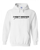 Jonas Brothers "I Won't Hesitate Just Tell Me Where to Start" Hoodie Sweatshirt