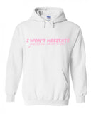 Jonas Brothers "I Won't Hesitate Just Tell Me Where to Start" Hoodie Sweatshirt