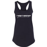 Jonas Brothers "I Won't Hesitate Just Tell Me Where to Start" Racerback Tank Top