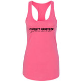 Jonas Brothers "I Won't Hesitate Just Tell Me Where to Start" Racerback Tank Top