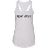 Jonas Brothers "I Won't Hesitate Just Tell Me Where to Start" Racerback Tank Top