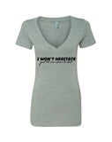 Jonas Brothers "I Won't Hesitate Just Tell Me Where To Start" V-Neck T-Shirt