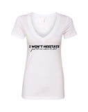 Jonas Brothers "I Won't Hesitate Just Tell Me Where To Start" V-Neck T-Shirt