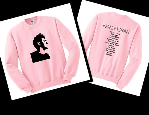 Niall Horan Solo Album Tracklist & Stencil Crewneck Sweatshirt