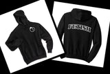 Selena Gomez "Fetish" Bubble Letters Back / Peach in Corner Unisex Adult Hoodie Sweatshirt