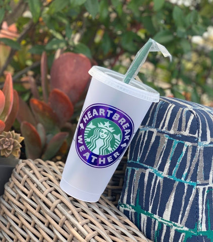 Heartbreak Weather Custom Starbucks Cup