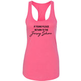 If Found Please Return to the Jersey Shore Racerback Tank Top