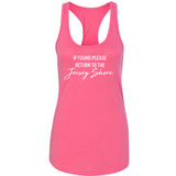 If Found Please Return to the Jersey Shore Racerback Tank Top