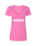 Jersey Shore "#Jerzday" V-Neck T-Shirt