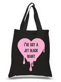 5SOS 5 Seconds of Summer "I've Got a Jet Black Heart" Tote Bag