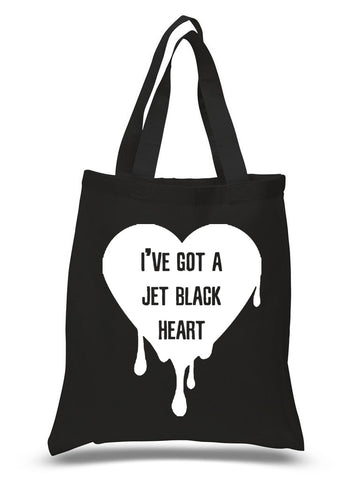 5SOS 5 Seconds of Summer "I've Got a Jet Black Heart" Tote Bag