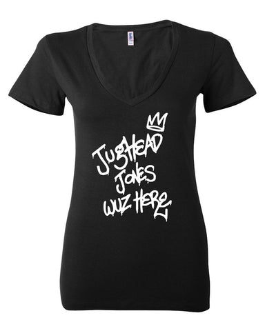 Riverdale "Jughead Jones Wuz Here" Women's V-Neck T-Shirt