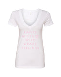 Kanye Attitude with Drake Feelings V-Neck T-Shirt