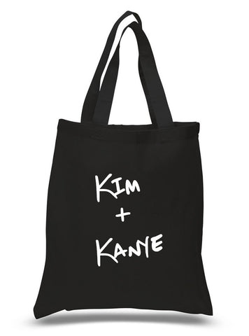 The Kardashians / Kanye West "Kim + Kanye" 100% Cotton Tote Bag