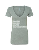 Kinda Hungry, Kinda Horny, Kinda Tired, Kinda Wanna Get a Tattoo V-Neck T-Shirt