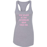 Harry Styles "Kiwi walked so that Watermelon Sugar could run" Racerback Tank Top