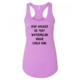 Harry Styles "Kiwi walked so that Watermelon Sugar could run" Racerback Tank Top
