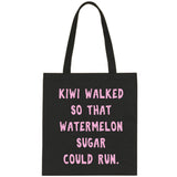 Harry Styles "Kiwi walked so that Watermelon Sugar could run" Tote Bag