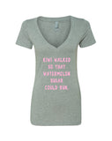 Harry Styles "Kiwi walked so that Watermelon Sugar could run" V-Neck T-Shirt