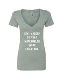 Harry Styles "Kiwi walked so that Watermelon Sugar could run" V-Neck T-Shirt