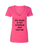 Harry Styles "Kiwi walked so that Watermelon Sugar could run" V-Neck T-Shirt