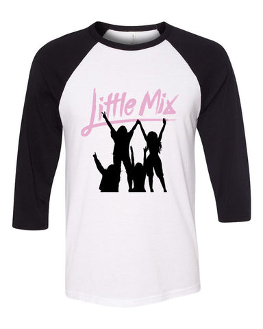 Little Mix "Little Mix Silhouette" Baseball Tee