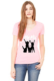 Little Mix "Little Mix Silhouette" V-Neck T-Shirt