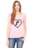 Little Mix "NEW LM Heart Logo" V-Neck T-Shirt