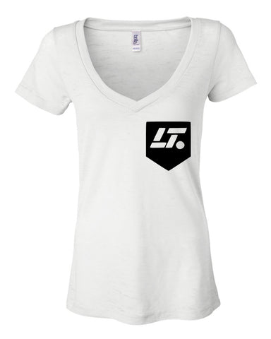 Louis Tomlinson "LT Pocket Logo" in Corner Women's V-Neck T-Shirt
