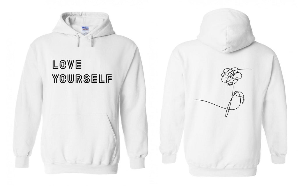 Ladies Unisex Floral BTS Sweatshirt Love Yourself 承 Her Hoodie