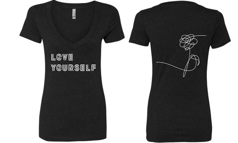 BTS "Love Yourself / Flower BACK" V-Neck T-Shirt