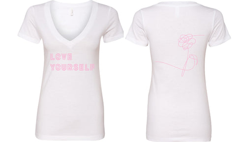 BTS "Love Yourself / Flower BACK" V-Neck T-Shirt