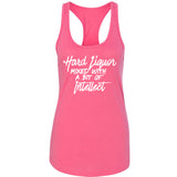 Harry Styles "Kiwi / Hard Liquor Mixed with a bit of Intellect" Racerback Tank Top