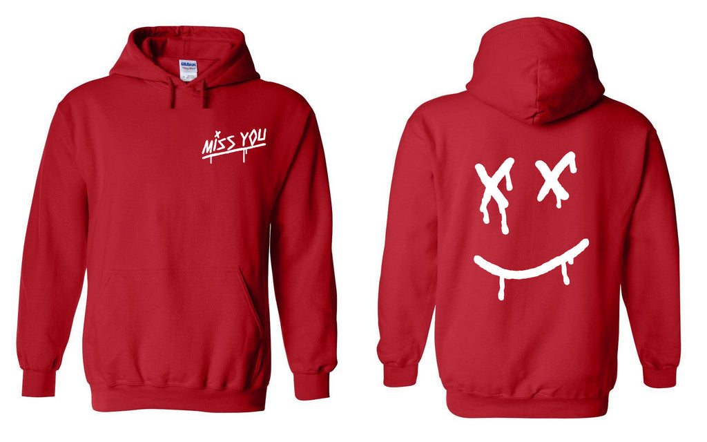 Louis Tomlinson Miss You / Dripping Smiley Face Logo Hoodie