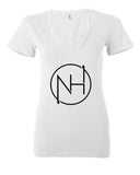 Niall Horan - NH Circle Logo Outline Women's V-Neck T-Shirt