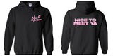 Niall Horan "Niall Horan NEW Logo CORNER / Nice to Meet Ya BACK" Hoodie Sweatshirt