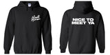 Niall Horan "Niall Horan NEW Logo CORNER / Nice to Meet Ya BACK" Hoodie Sweatshirt