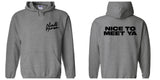 Niall Horan "Niall Horan NEW Logo CORNER / Nice to Meet Ya BACK" Hoodie Sweatshirt