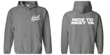 Niall Horan "Niall Horan NEW Logo CORNER / Nice to Meet Ya BACK" Hoodie Sweatshirt