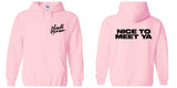 Niall Horan "Niall Horan NEW Logo CORNER / Nice to Meet Ya BACK" Hoodie Sweatshirt