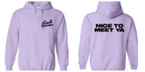 Niall Horan "Niall Horan NEW Logo CORNER / Nice to Meet Ya BACK" Hoodie Sweatshirt