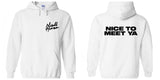 Niall Horan "Niall Horan NEW Logo CORNER / Nice to Meet Ya BACK" Hoodie Sweatshirt