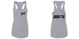 Niall Horan "Niall Horan NEW Logo CORNER / Nice to Meet Ya BACK" Racerback Tank Top