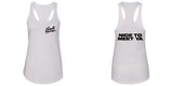 Niall Horan "Niall Horan NEW Logo CORNER / Nice to Meet Ya BACK" Racerback Tank Top