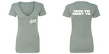 Niall Horan "Niall Horan NEW Logo CORNER / Nice to Meet Ya BACK" V-Neck T-Shirt