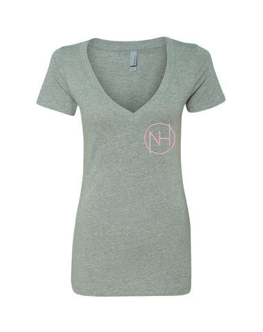 Niall Horan "NH Outline Logo in Corner" V-Neck T-Shirt