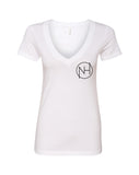 Niall Horan "NH Outline Logo in Corner" V-Neck T-Shirt